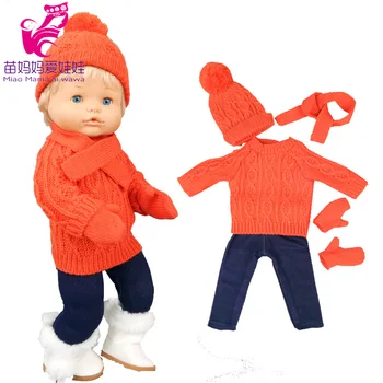 16 colių Nenuco lėlės drabužiai Ropa y su Hermanita 40 cm baby doll kailis megztinis