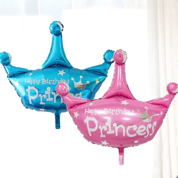 1pc Didelis 39inch Aukso Karūna Folija Balionai Princas, Princesė Baby Shower 20 1-asis Gimtadienis coroa Šalies Balon Papuošalai suaugusiųjų globos