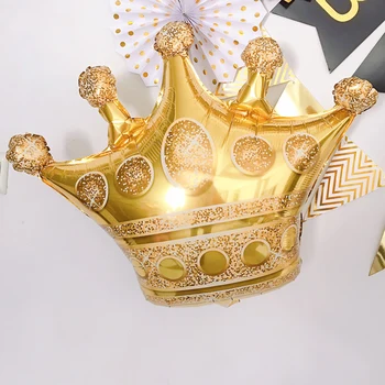 1pc Didelis 39inch Aukso Karūna Folija Balionai Princas, Princesė Baby Shower 20 1-asis Gimtadienis coroa Šalies Balon Papuošalai suaugusiųjų globos