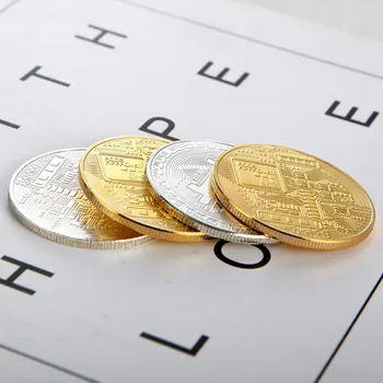 1PCS Meno Kolekcija Bitcoin Istorinis Progines Monetas Metalo Auksą, Padengtą Istorija Suvenyrų Monetų Aukštos Kokybės Dovanų ir Suvenyrų