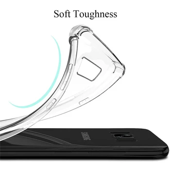 3D Aišku, Telefono dėklas, Skirtas Samsung Galaxy S10 Plius S10e Atveju Skaidrus, Minkštos TPU Silikono Maišelį su Lukštais Galinį Dangtelį s 10 s10+ s10plus