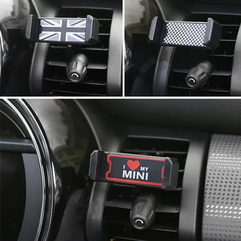 Universalus Mini Cooper Priedai mini Automobilinis Telefono Laikiklis Oro Angos Telefono tvirtinimas JCW Tautietis r55 toksiškas gyvūnijai R56 R60 F54 F55 F56 F60