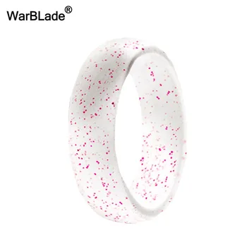 WarBLade 5.7 mm Maisto Klasės FDA Silikoniniai Žiedai Moterims Vestuvių Gumos Juostos Hipoalergicznych Lanksti Silikoninė Piršto Žiedą