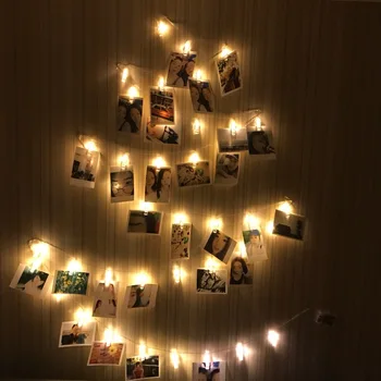 Girlianda LED 2M 5M 10M USB LED string žiburiai Kalėdų pasakų žibintai romantiškų nuotraukų įrašą žibintai, baterija albumą žibintai