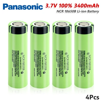 Karšto Panasonic Originalus akumuliatorius NCR18650B 3.7 v 3400mah 18650 didelės srovės Baterija Ličio Žibintuvėlį baterijos