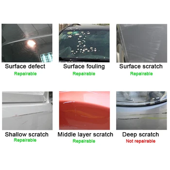 Automobilių Scratch Repair Tool Šluoste, Nano Medžiagos Paviršiaus Skudurai Automobilių Šviesos Dažų Įbrėžimų Valiklis Scuffs Automobilių Priedai