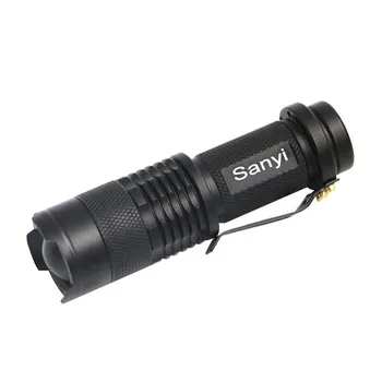 5 Spalvų 2000lm Nešiojamas Mini Penlight 3 Rūšių Q5 LED Zoom Žibintuvėlį, Fakelą AA/14500 Reguliuojamas Dėmesio Vandeniui Patogu Žibintų