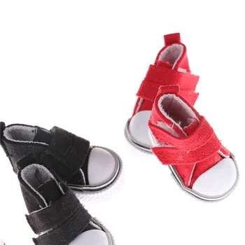 Viena Pora Asorti 6 Spalvų 5cm Drobės Bateliai Lėlės Mados Mini Žaislas Sneaker Bateliai Už Lėlės Batai rusijos Lėlės