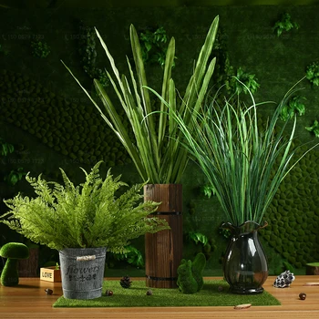 Daugiau stiliaus Dirbtiniai Lapai, Šakos Modeliavimas Augalų Eukalipto Didelė Puokštė Plastikiniai Namų Puošybai Žalia modeliavimas augalų