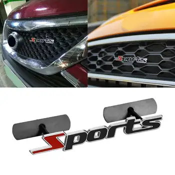Automobilio Emblema, Mados, Sporto Laišką Metalo Automobilio Grotelių Logotipas Ženklelis Lipduką 