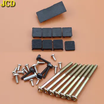 JCD 9pieces/set Juoda Guma Plug Varžto Skylę Trinkelėmis Dulkių plug Plastiko Padas PS3 Slim 2000 / 3000 Konsolę