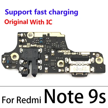 Originalus USB Mokestis Uosto Jack Jungtį Įkraunama Valdybos Flex Kabelis Xiaomi Redmi Pastaba 5 6 7 8 8T 9 Pro 9S