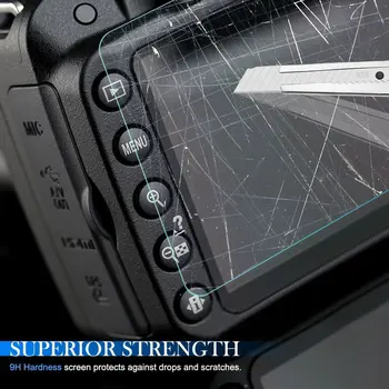 2x Grūdintas Stiklas Screen Protector Canon EOS RP R M100 M200 M50 4000D 3000D 200D 250D T100 SL2 SL3 SX70 