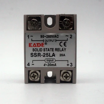 SSR-10LA/ 25LA / 40LA srovės tipas kietojo įtampos reguliatorius protingas kietojo įtampos reguliatorius įvesties modulis 4-20mA