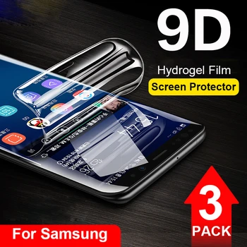 HD Screen Protector for Samsung Galaxy S20 Ultra S8 S9 S10 Plus Pastaba 9 10 Visiškai Padengti Apsaugine Minkštas Hidrogelio Kino Raštas