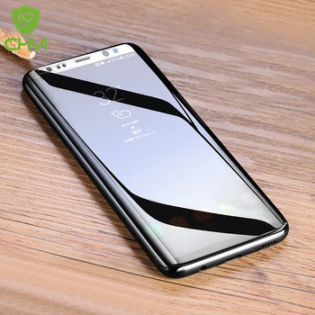 CHYI 3D Išlenkti Plėvelės Samsung Galaxy S10+ Screen Protector, Lenktas Apvalus krašto S8 S9 Plus Samsung Note 8 Ne Grūdintas Stiklas