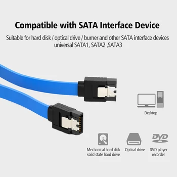 SATA Kabelis 3.0 Kietasis Diskas SSD HDD adapteris kabelis Tiesiai 90 Laipsnių Sata 3.0 Kabelis Asus MSI, Gigabyte pagrindinės Plokštės Sata Kabelis