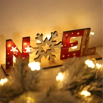 1pcs 2020 Kalėdinė Dekoracija Mediniai Snaigės Darbalaukio Dekoro Kalėdų Dekoracijas Namų Navidad Noel Kalėdos Naujųjų Metų Dovana-S