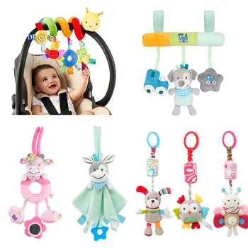 Žaislai, Kūdikių Švelnus Gyvūnų Pliušinis Kūdikių Barškučių/Mobile Žaislus Kabinti Vežimėlis Bell Žaislai Lovelę Barška Bebe Žaislai 0-12 Mėnesių
