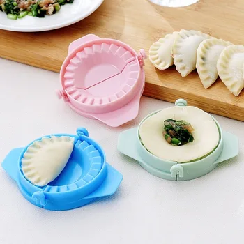 Plastikiniai Kukulis Formų Kinų Maisto Jiaozi Maker Paspauskite Tešlos Kukulis Pyragas Ravioliai (koldūnai) Ranka Pelėsių Virtuvės Kūrybos DIY Įrankiai