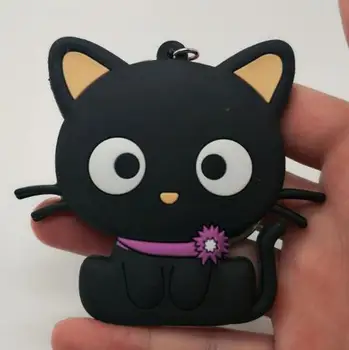 Anime Kiki ' s Delivery Service Kiki pvc key chain gyvūnų animacinių filmų juoda katė keyrings cos žaislų, suvenyrų vaikas llavero hombre keychain