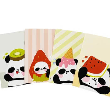 18 Puslapių Mielas Panda Ir Vaisių Sąsiuvinis Rašyti Dienoraščio Knygoje Mokyklos Kanceliarinių Prekių Vaikams Dovanų Studentų Raštinės Reikmenys