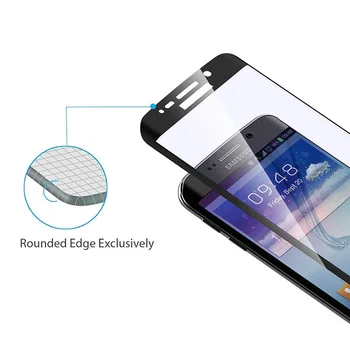 3D Išlenkti Visiškai Padengti Grūdinto Stiklo Plėvelė Screen Protector for Samsung Galaxy S6Edge S6 S7 S 6 7 Krašto plius 7S Dėl Tremp Glas atveju