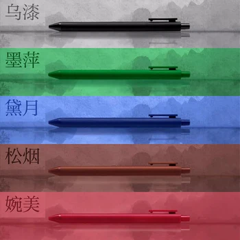JIANWU 5vnt/set 0,5 mm Retro spalvų Paprasta Įrašą Gelio Rašiklis Kūrybos Modeliavimo Sklandžiai Neutralus Pen Kawaii Mokykliniai Reikmenys Chinsese Stilius