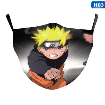 Anime Spausdinti Naruto Kaukė Konoha Hatake Kakashi Cosplay Kaukės Juokinga Šalies Kostiumų Maskuotis Gatvės Sporto Veidą, Burną Dangtis