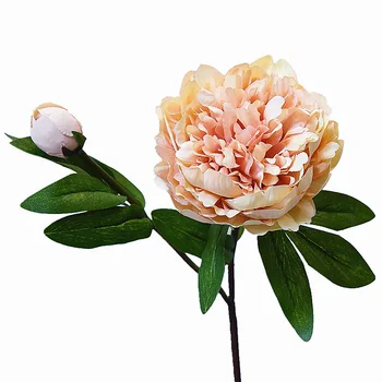 Prabanga Versalio Rūmai Bijūnas Dirbtinės Gėlės šakos, lapai Šilko bijūnų flores artificiales Namų vestuvių dekoravimas