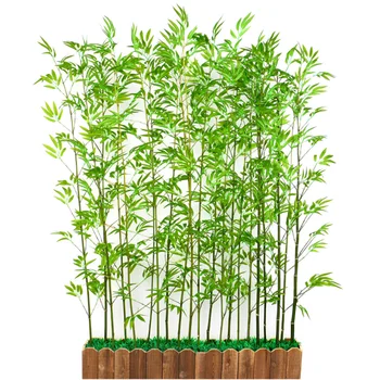 50pcs Imituojamas Bambuko Lapų Dirbtiniai Augalai, Dekoracijos Bambuko Filialai Netikrą Filialai Ornamentas 