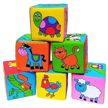 Kūdikių Mobiliojo Magic Cube Kūdikių Žaislas Pliušinis Blokas, Sankabos Barška Žaislas Plėtros Naujagimiams Švietimo Žaislai, Žaislai 0 12 Mėnesių