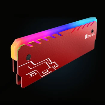 Jonsbo NC-1 RAM Heatsink RGB Atminties Šilumos Kriaukle Aušintuvas Vest Atminties Radiatoriaus Aušinimo Šilumos kempinėlės DDR DDR3 DDR4 kietas Radiatorius