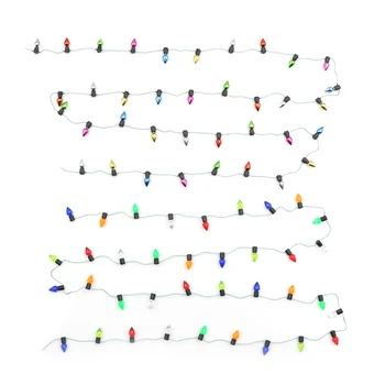 1m Bauda Lėlių Miniatiūra Styginių Multi-spalvoto Plastiko Kalėdų Žiburiai