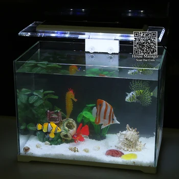 Liuminescencinių Dirbtinių Žuvų Žaislas, Klounas Rumble Žuvis Karosas modelis žaislas su siurbtuko gyvis žaisti su žuvų akvariumo bakas