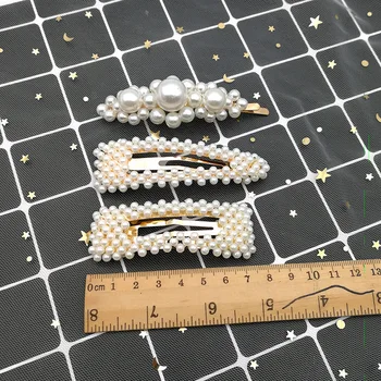 Naujas mados perlų staigius ponios paprastas kietas korėjos staigius plaukų aksesuarai, šukuosena optikos reikmenys