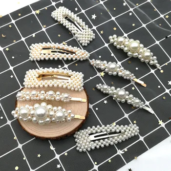 Naujas mados perlų staigius ponios paprastas kietas korėjos staigius plaukų aksesuarai, šukuosena optikos reikmenys