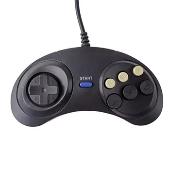 Naujas 6 Skaitmeniniai Mygtukai Laidinio Valdytojas Trinkelėmis Sega Mega Drive Megadrive Gamepad Kreiptuką Sega Genesis MD
