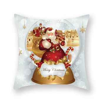 Kalėdos, Kalėdos Raudona Užvalkalas Medžio Apdaila Santa Claus Pagalvėlė Padengti Kalėdų Dekoracijas namams Sniego Metų New2021