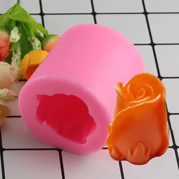 Mujiang 3D Rožių Žiedų Silikono Formų Muilas Žvakė Minkštas Formos Saldainiai, Šokoladas Gumpaste Ledų Molio Tortas Dekoravimo Įrankiai