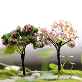 Micro Kraštovaizdžio Bonsai Augalų Mini Medis Terariumai Figūrėlės Sodo Miniatiūriniai Dervos Amatų Namų, Sodo Puošmena