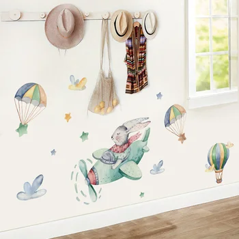 DKtie 40x60cm vaikų kambarys lipdukai įvairių modelių mielas animacinių filmų durų lipdukai kampe lipdukai vaiko kambarys namo apdaila