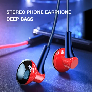 EARDECO Ausyje Laidines Ausines 3,5 mm Stereo Bass Ausines In-ear Ausinės Muzikos Ausinių Laidą su Mic už Mobilųjį Telefoną, MP3, MP4