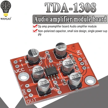 Mini ausinių stiprintuvo TDA1308 garso stiprintuvo modulis žemos įtampos priekiniai etape stiprintuvo valdyba
