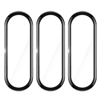 1Pcs 3D Ekrano apsaugos Xiaomi Mi Juosta 5 Apsauginis Stiklas Visą Išlenktą Kraštą, atsparus Įbrėžimams, Dėl Raštas Mi Juosta 5