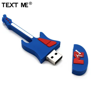 TEKSTAS MAN USB Animacinių filmų usb 2.0 Muzikos instrumentUSB flash drive pen drive 4GB 8GB 16GB 32GB memory Stick