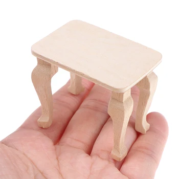 Mini Medinis Stalas Baldai, Žaislai, 1:12 Miniatiūriniai Lėlių Priedai 
