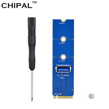 CHIPAL NGFF M. 2 USB 3.0 Perdavimo Kortelė M2 USB3.0 Adapteris PCI-E Riser Card For Bitcoin Litecoin ETH Miner Kasyba