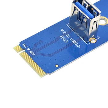 CHIPAL NGFF M. 2 USB 3.0 Perdavimo Kortelė M2 USB3.0 Adapteris PCI-E Riser Card For Bitcoin Litecoin ETH Miner Kasyba