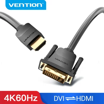 Paj HDMI į DVI Kabelis, Dvi-kryptimi HDMI Male 24+1 DVI-D Male Adapter 1080P Konverteris, skirtas Xbox HDTV, DVD, LCD DVI į HDMI Kabelis